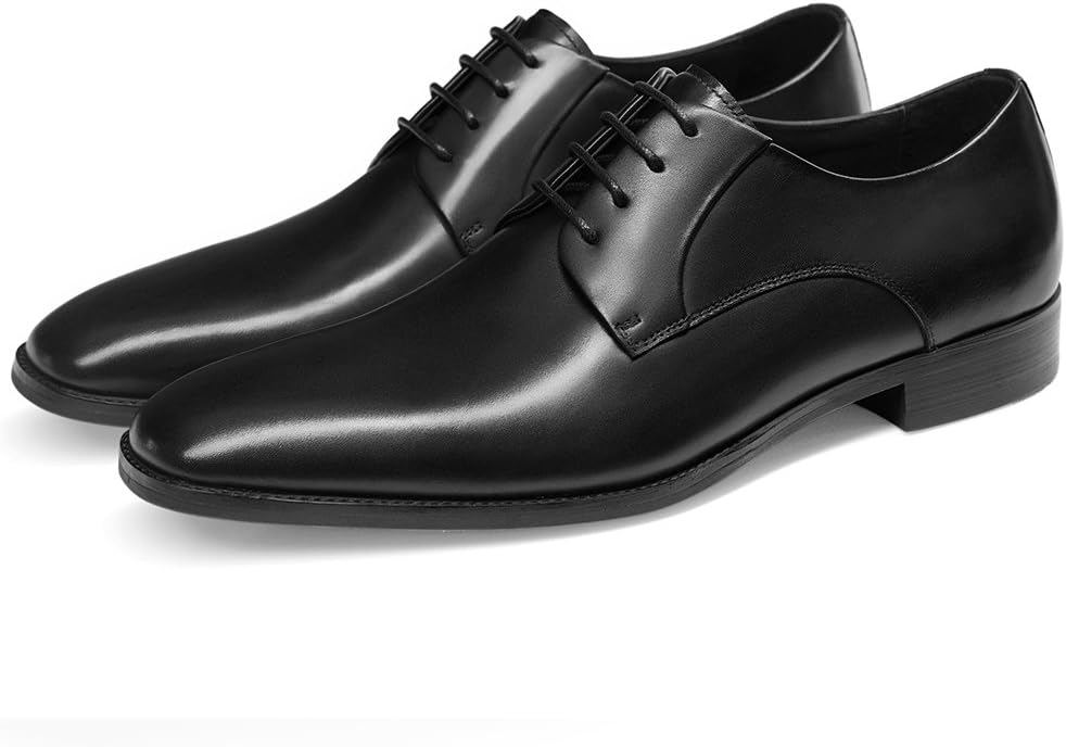 Men¡¯s Handmade Leather Modern Classic Lace up Leather Lined Perforated Dress Oxfords Shoes
